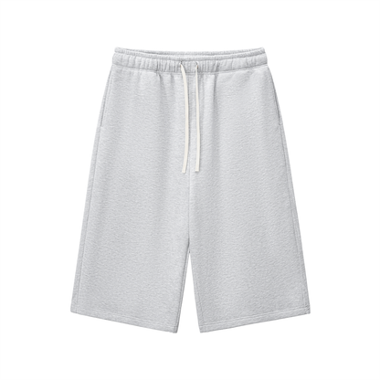 Relaxed Drawstring Three-quarter Sweatpants