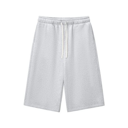 Relaxed Drawstring Three-quarter Sweatpants - lifestyle photo