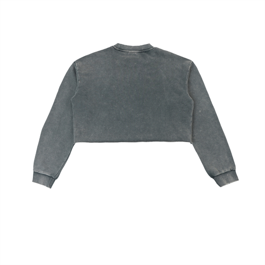 Raw Edge Streetwear Heavyweight Cotton Holiday Pullover Gift - model wearing sweatshirt
