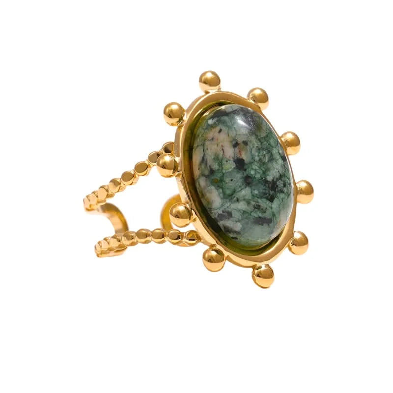 African Turquoise Stone Ring