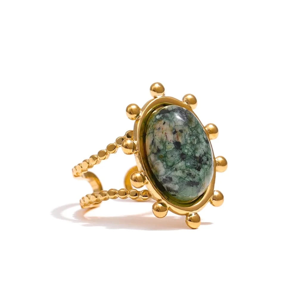 African Turquoise Stone Ring