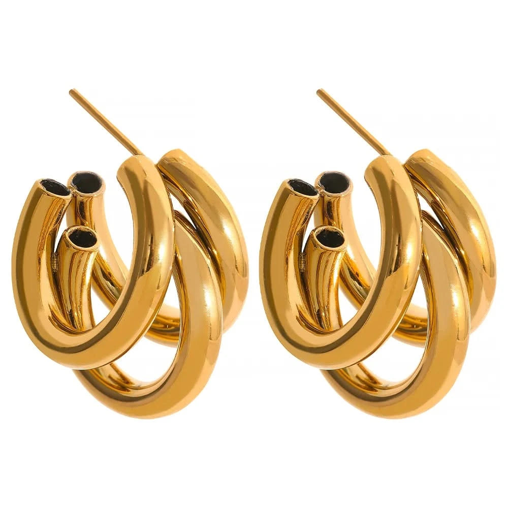 Aureate Intertwine Hoop Earrings
