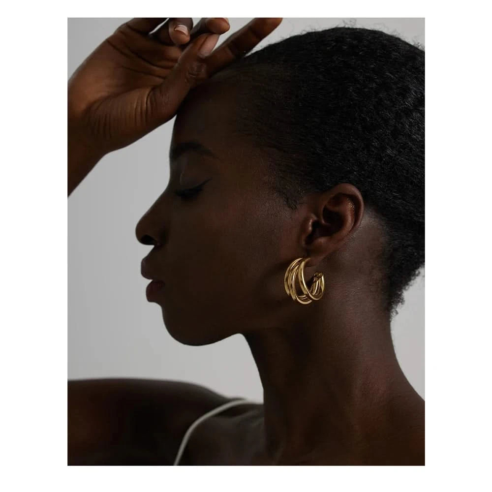 Aureate Intertwine Hoop Earrings