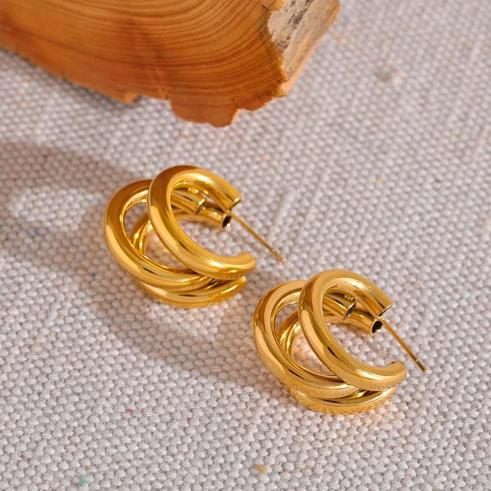 Aureate Intertwine Hoop Earrings