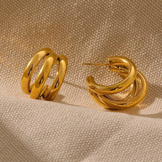 Aureate Intertwine Hoop Earrings