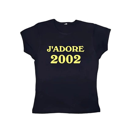 Black J'Adore 2002 Baby Tee