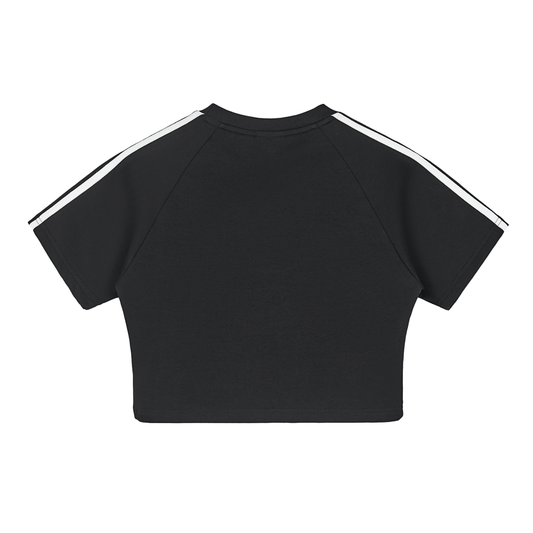 Black Performance Crop Top – Active Wear Style