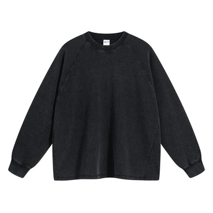 Black Pullover Crew Neck Jacket