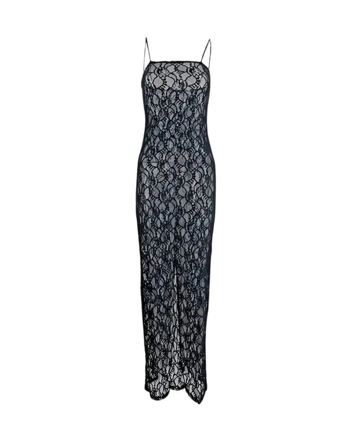 Black See Through Summer Maxi Dress - Mabel Love Co