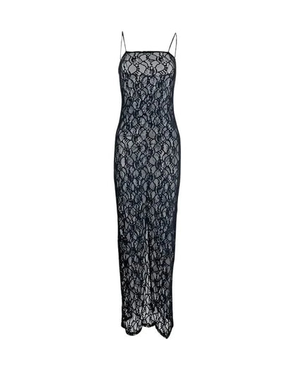 Black See Through Summer Maxi Dress - Mabel Love Co
