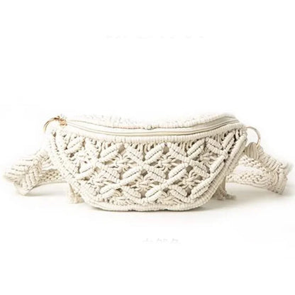 Boho Beach Crochet Waist Bag - Summer Style