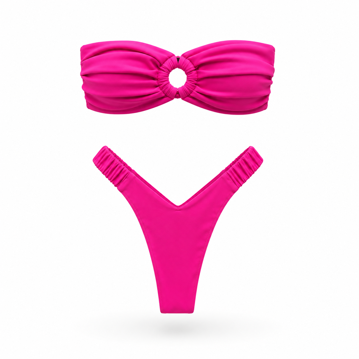 Pink High Rise Micro Bikini