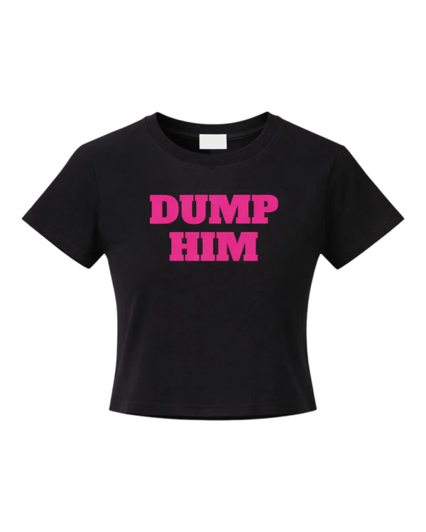 Dump Him Black Sweet Escape Crop Top