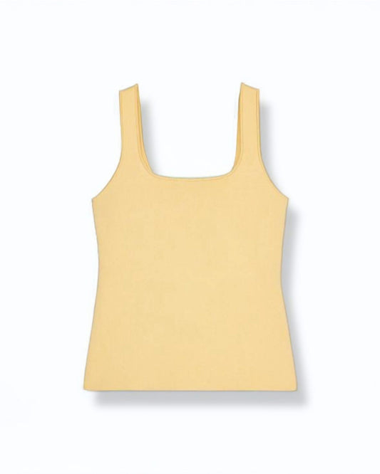 Chic Knitted Camis Top Yellow