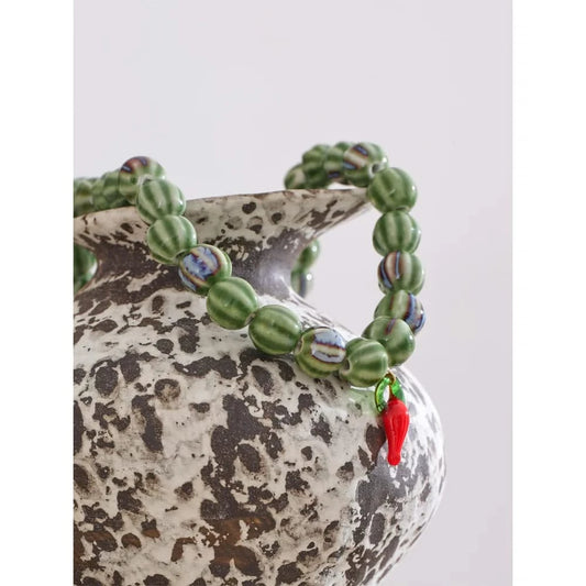 Chilli Pepper Beaded Necklace - Stylish Trending Jewelry