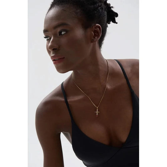 Cross Pendant Stainless Steel Necklace