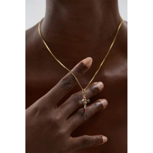 Cross Pendant Stainless Steel Necklace
