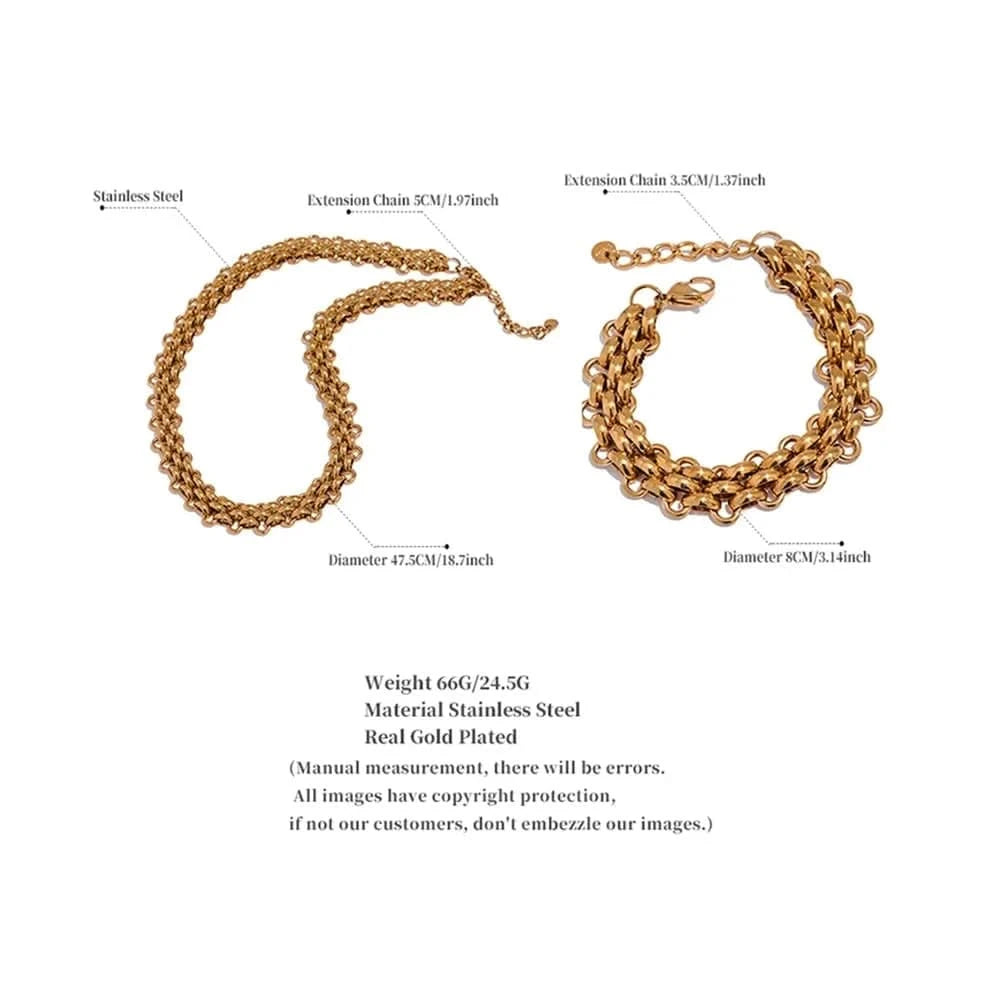Curb Chain size and material details