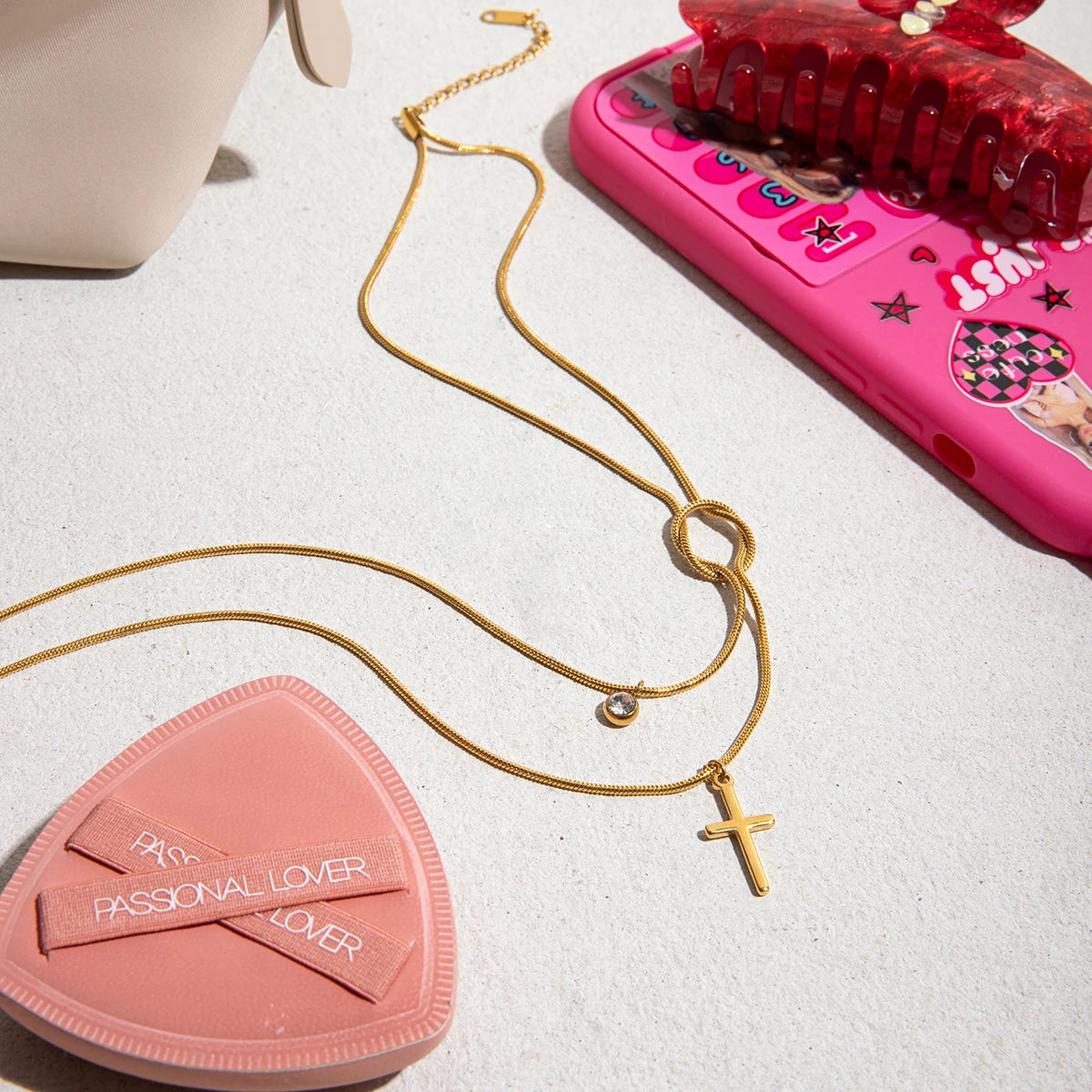 Double Pendant Necklace