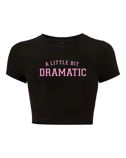 Dramatic Print Crop Tee - Casual & Stylish