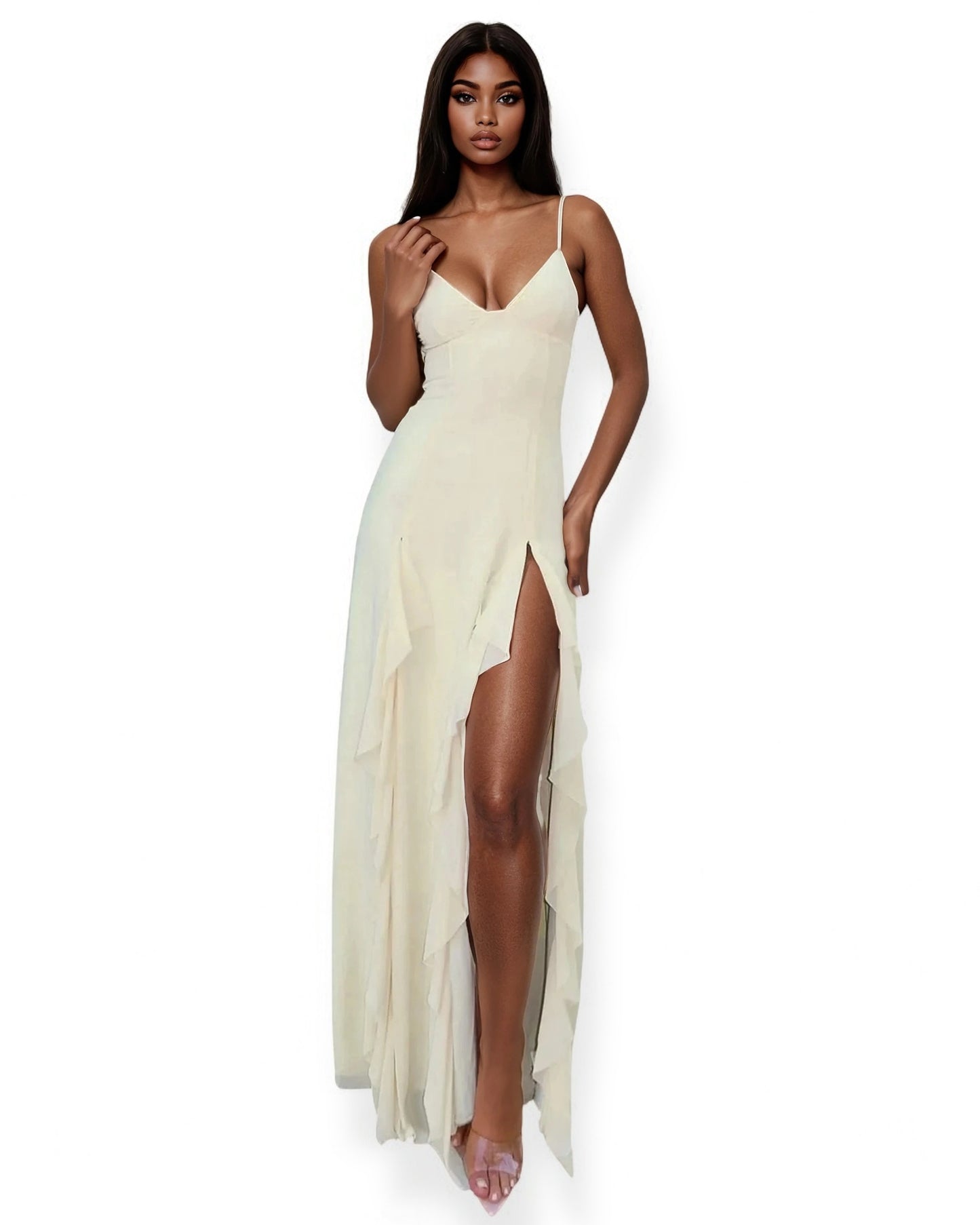 Elegant Backless Maxi Dress - Summer Chic
