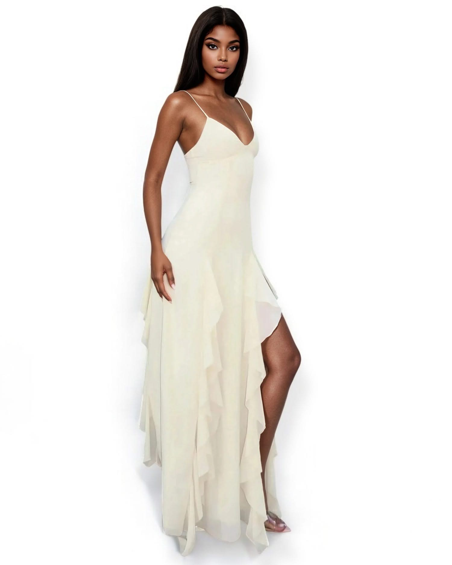 Elegant Backless Maxi Dress - Summer Chic