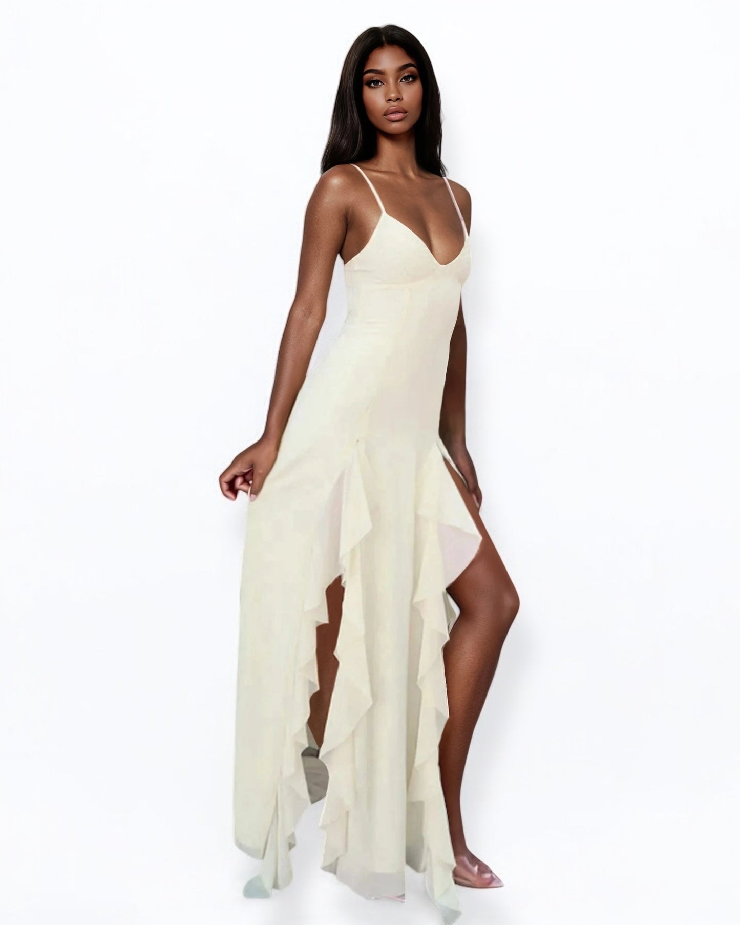 Elegant Backless Maxi Dress - Summer Chic