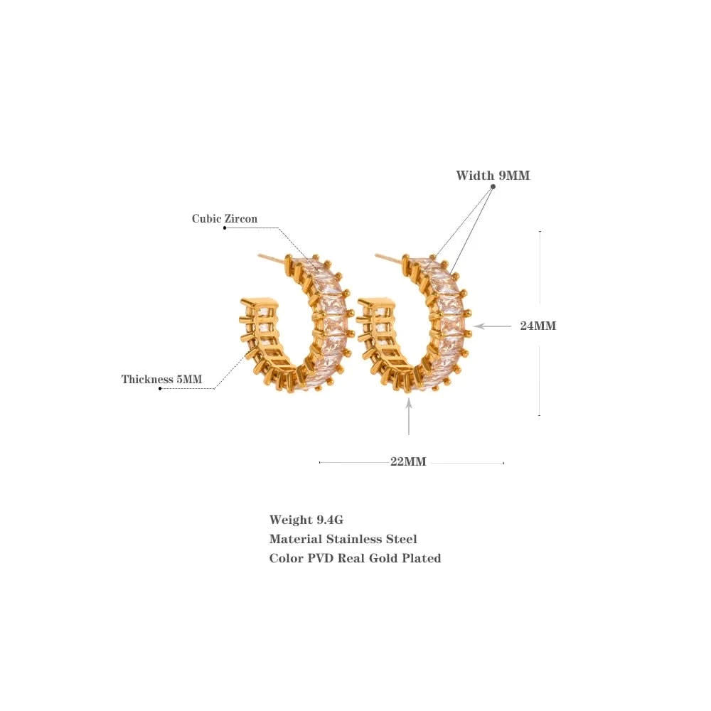 Elizabeth Hoop Earrings