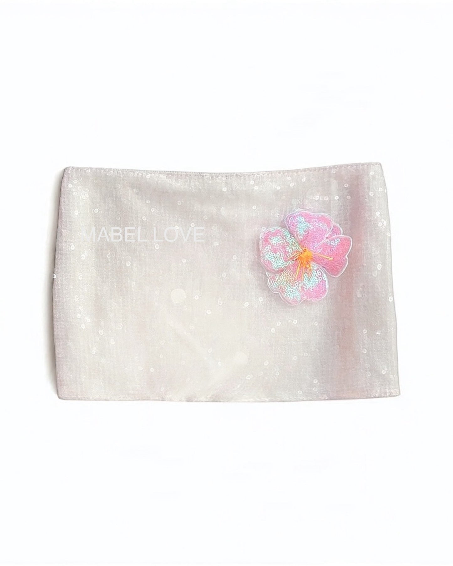 Flower Pop Mini Skirt Sequin Mini Skirt