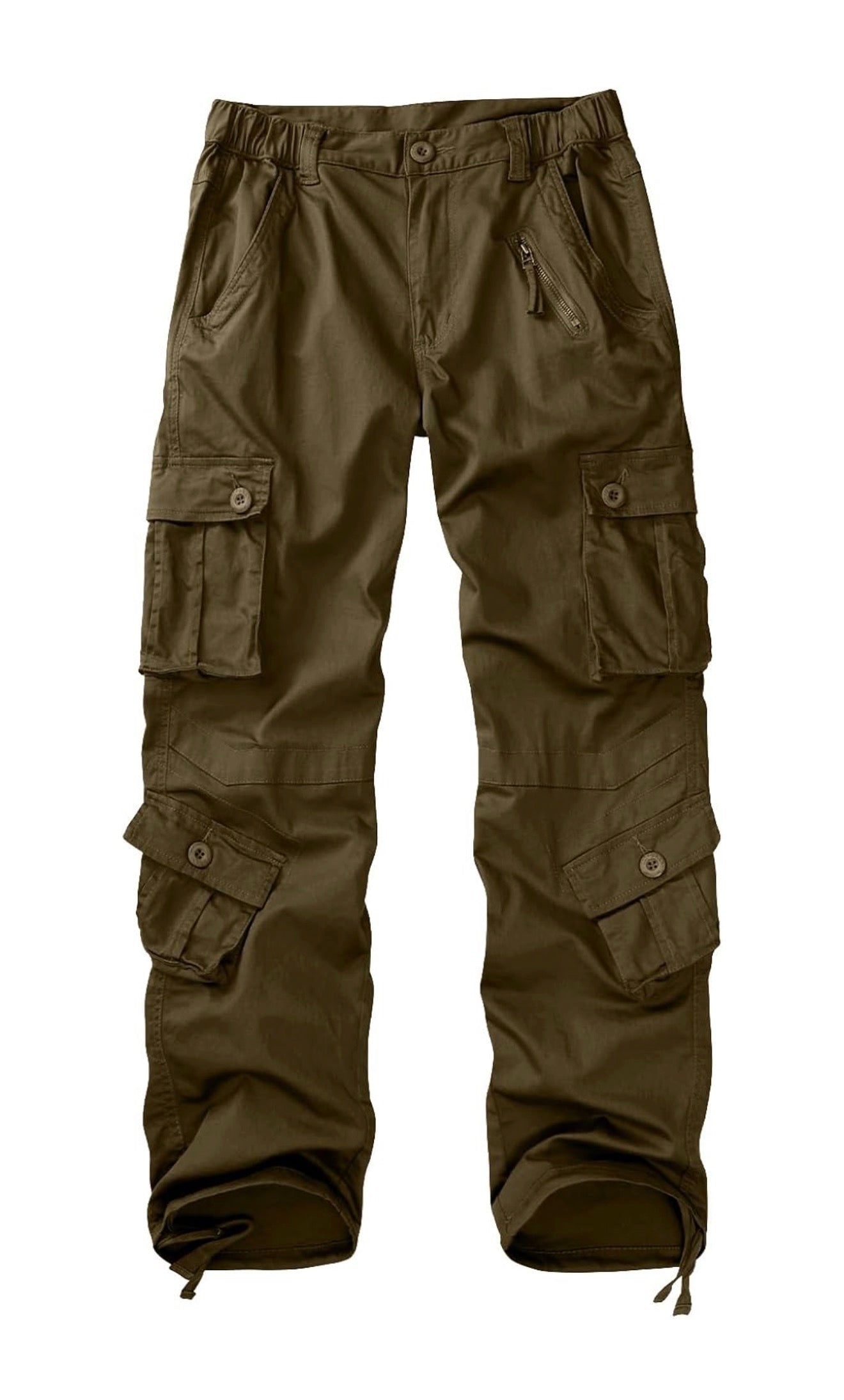 Brown Cargo Baggy Pants