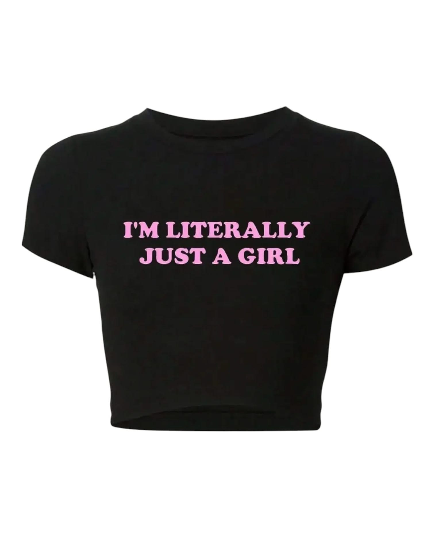 Girl Power Crop Tee – Casual Statement Style