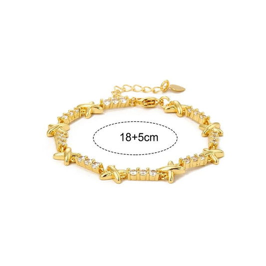 Gold Cross Chunky Choker - Statement Aesthetic Necklace