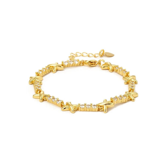 Gold Cross Chunky Choker - Statement Aesthetic Necklace