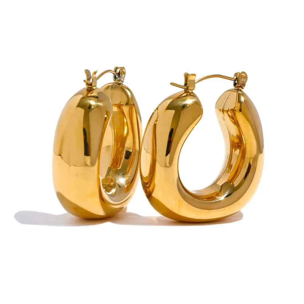 Gold Eris Hoop Earrings