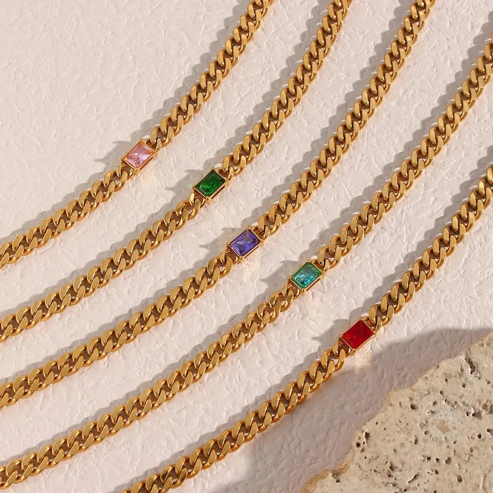Gold Plated Cuban Chain Necklace - Trendy Choker