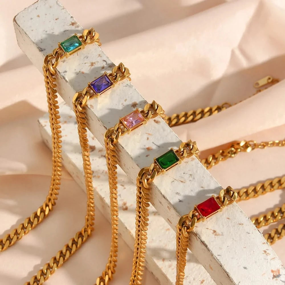 Gold Plated Cuban Chain Necklace - Trendy Choker