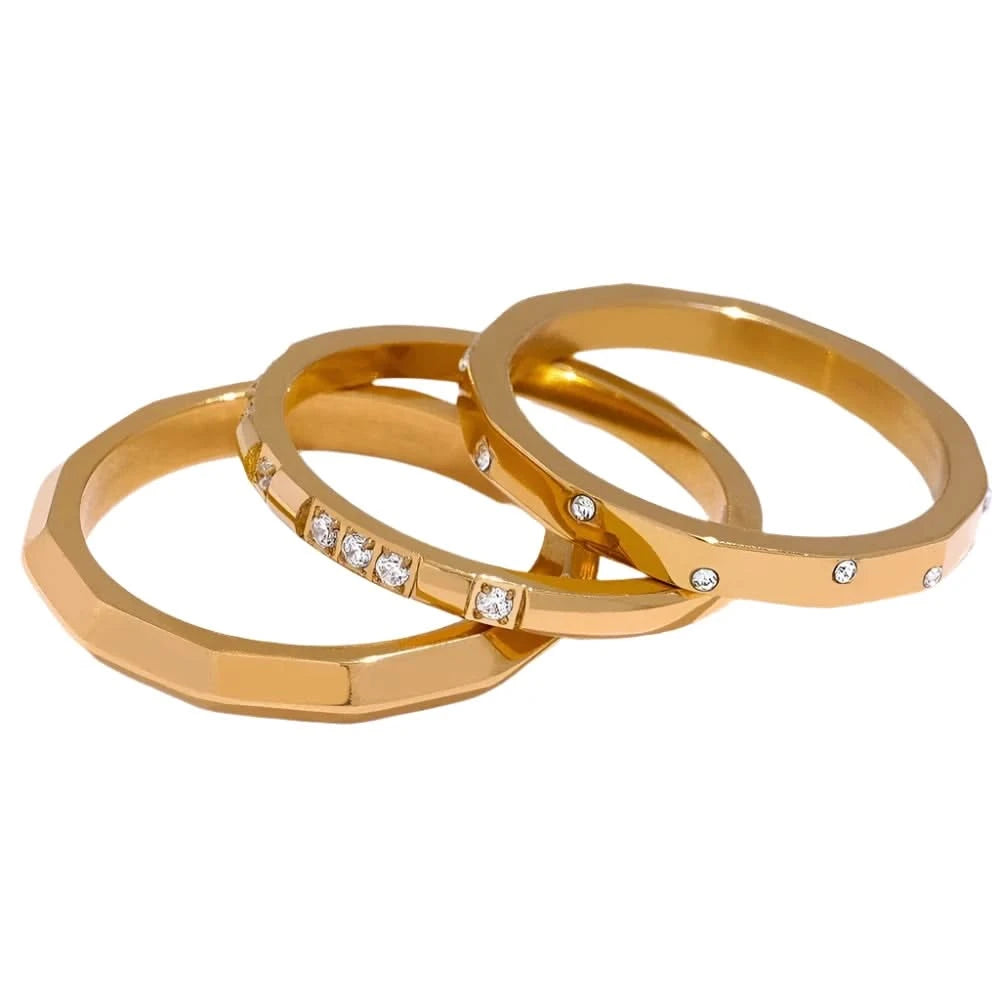 Gold Stacking Rings