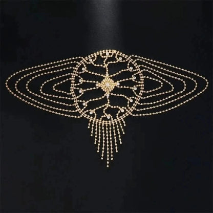 Gold Tassel Headpiece