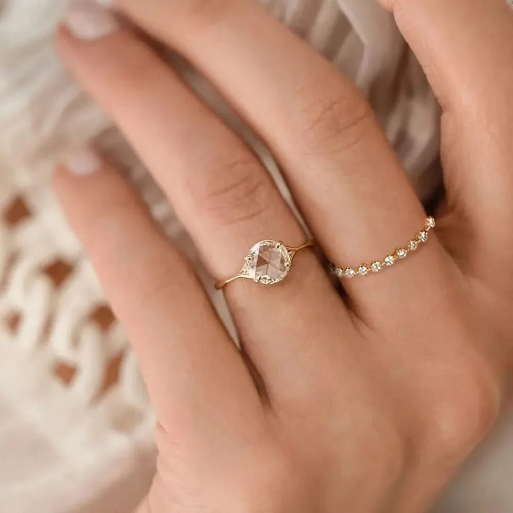 Gold Vermeil Eternity Ring 1