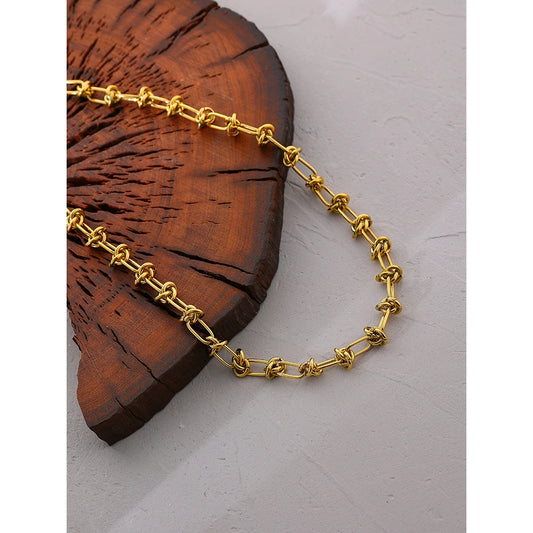 Golden Statement Collar Necklace - Women's Charm Jewelry