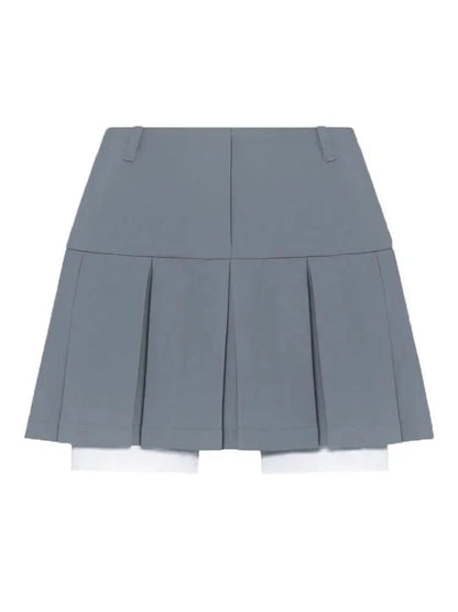 Gray Pleated Skirt Only