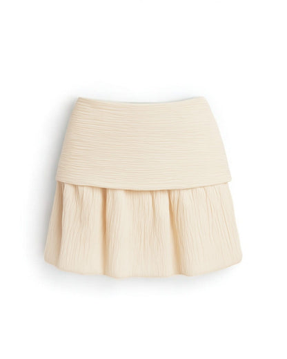 High Waist Pleated Skirt - Trendy Mini