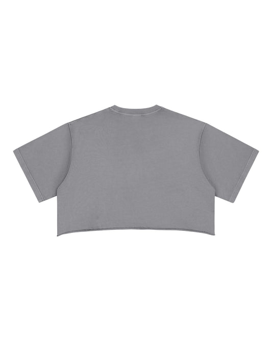 Raw Edge Crop Top – Casual Chic Fit - lifestyle photo
