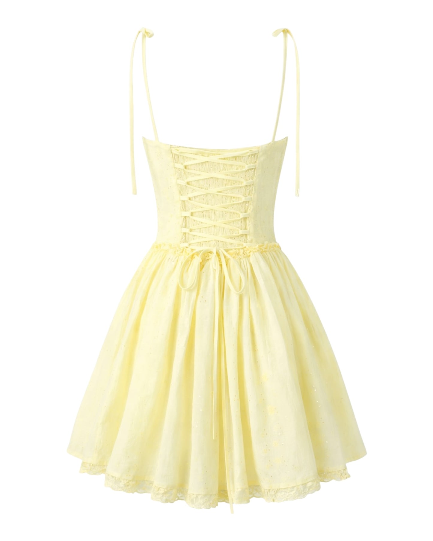 Lace Up Mini Dress