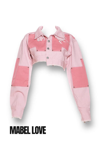 Pink Cropped Top Jacket
