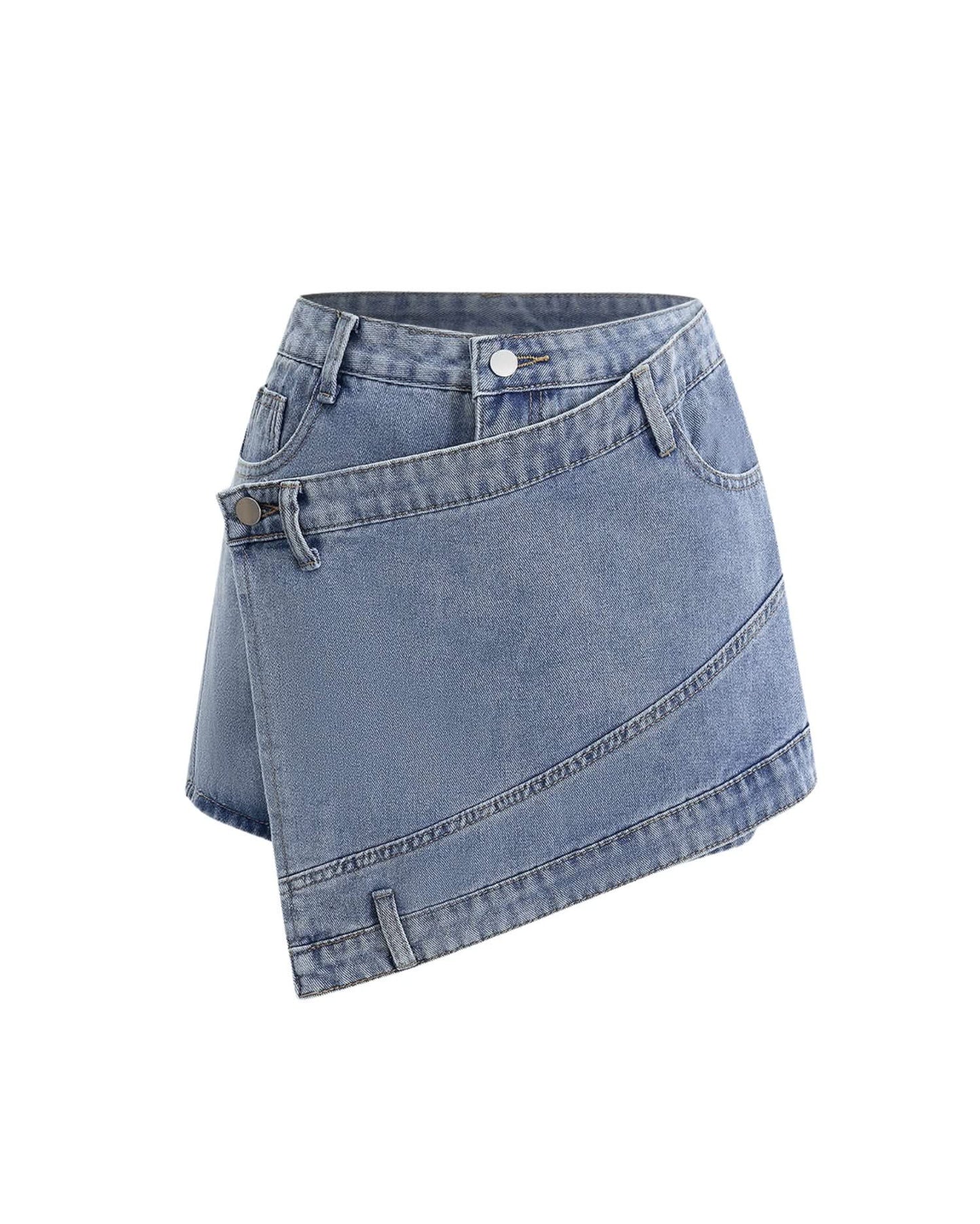 Irregular Hem Short Skirt - main product image