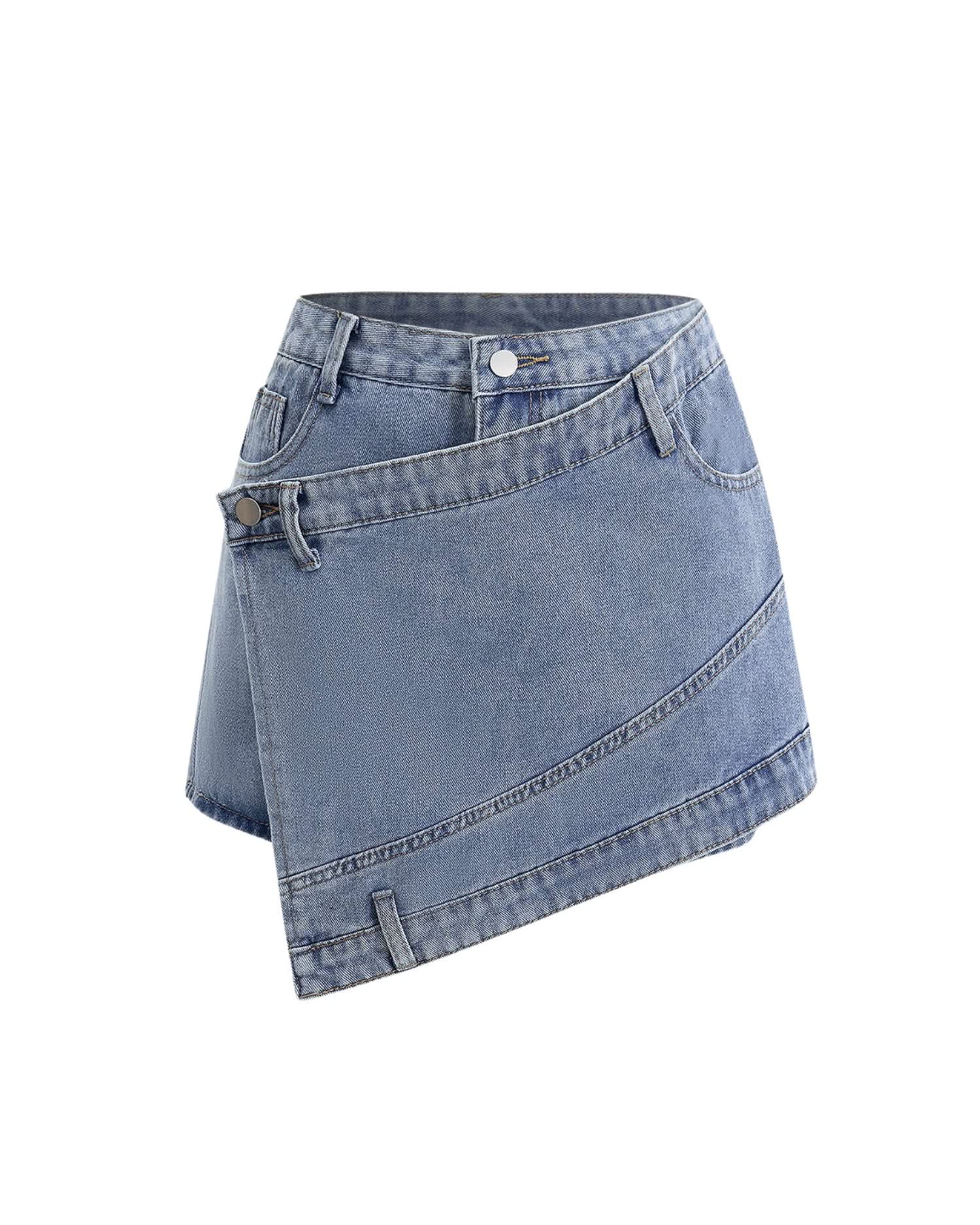 Irregular Hem Short Skirt - main product image