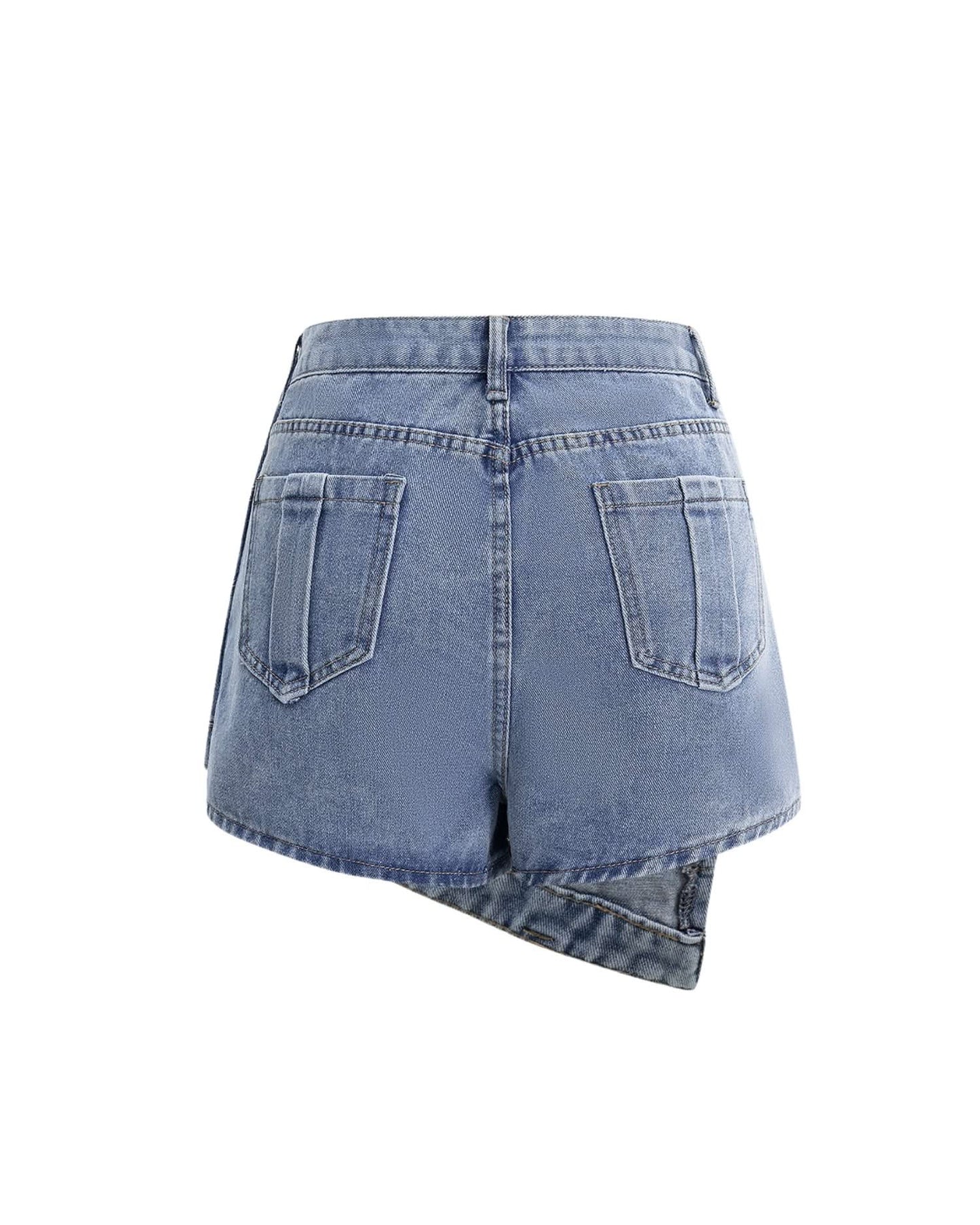 Irregular Hem Short Skirt - detail shot