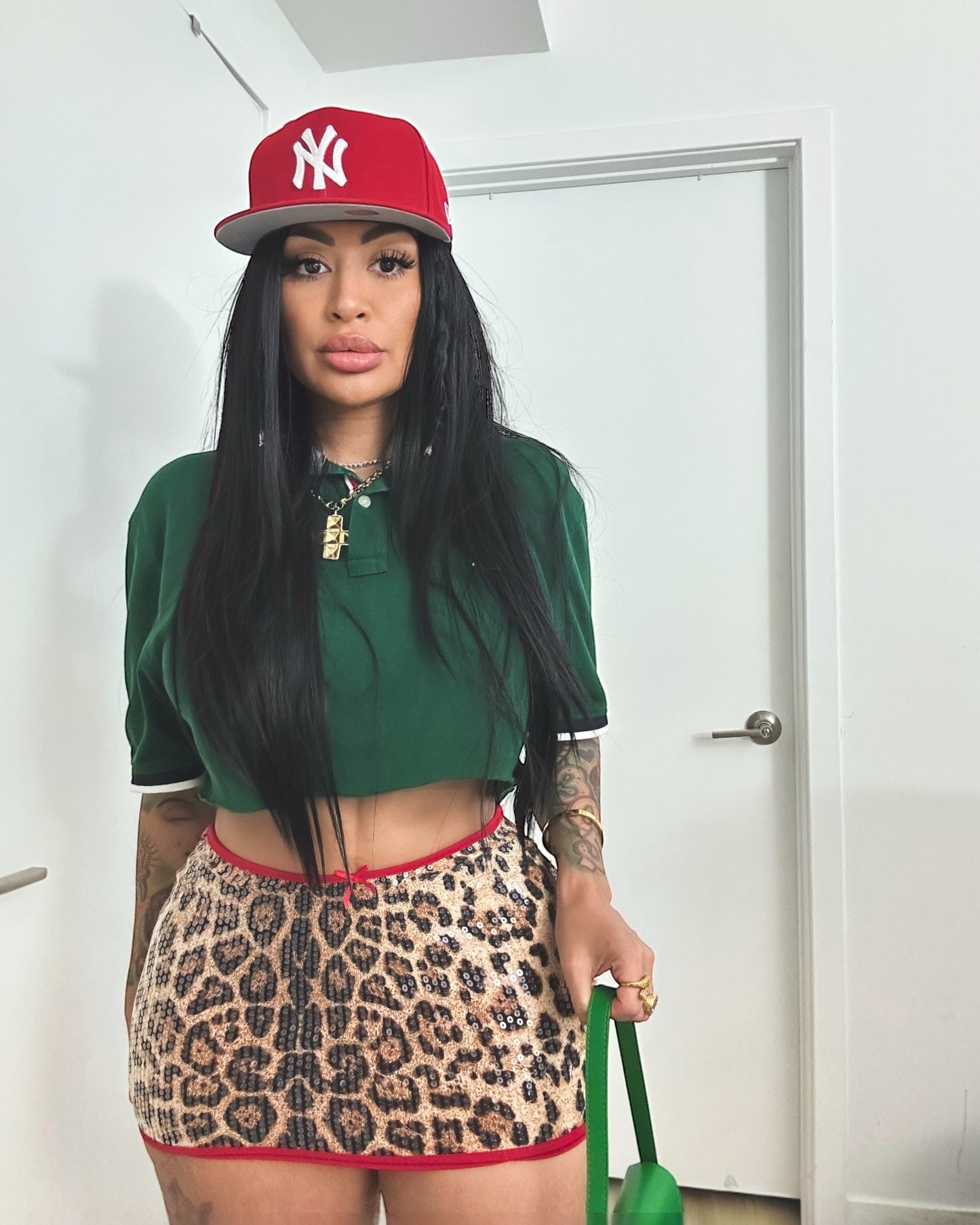 Sequin Leopard Mini Skirt - Wild Night Out