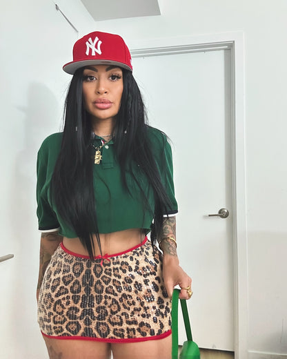 Sequin Leopard Mini Skirt - Wild Night Out